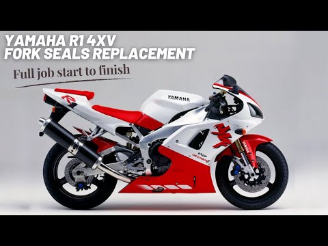 Видео: Замена сальника вилки Yamaha R1 1998/99. Полный комплекс работ.