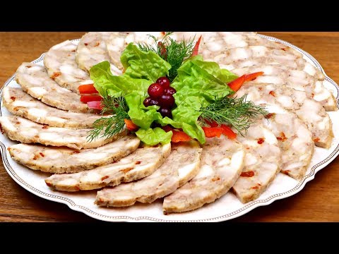 Видео: Домашняя ветчина из курицы! Потрясающе вкусная замена магазинной колбасе! Готовим в ветчиннице!
