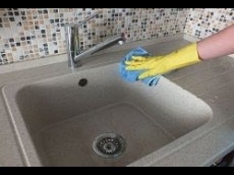 Видео: ЧЕМ ОТМЫТЬ РАКОВИНУ ИЗ КАМНЯ? ЧИСТКА КАМЕННЫХ ПОВЕРХНОСТЕЙ