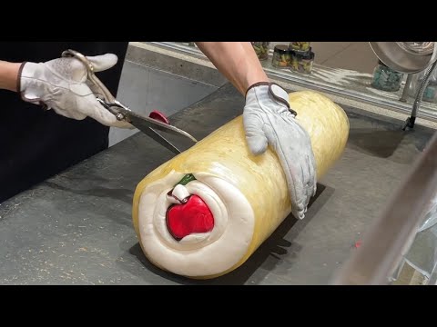 Видео: 【PAPABUBBLE】Как сделать BigAppleCandy от японского мастера