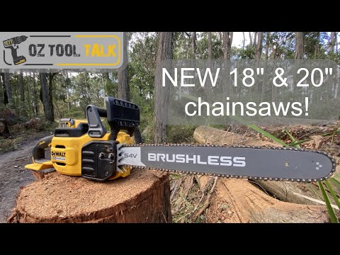 Видео: НОВЫЕ бензопилы Dewalt 54 В — модели Flexvolt 18 и 20 дюймов