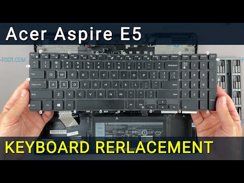 Видео: Замена клавиатуры на ноутбуке Acer Aspire E5-511, E5-521, E5-571, E5-572