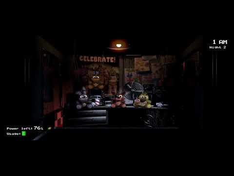 Видео: Прохождение первых двух ночей во Five Nights at freddy's