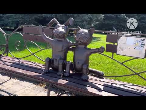 Видео: Дніпро. Барикадна( БЦ Кудашевський),вул. Шолом Алейхема,Європейська площа, фонтани біля оперного.