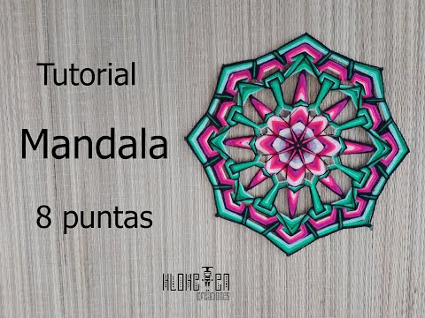 Видео: учебник - Мандала из 8 точек - шаг за шагом