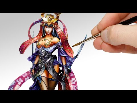 Видео: Акриловая живопись на миниатюре | TIME LAPSE | Расслабляющее искусство | Kimera Models | Visual ASMR