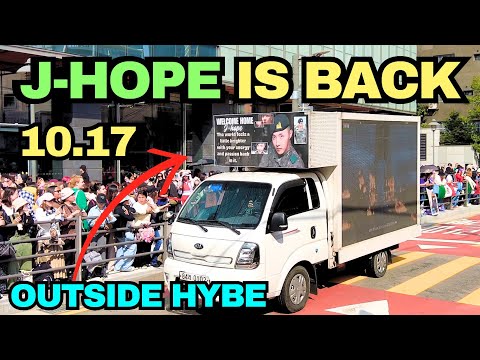 Видео: Джей-Хоуп входит в HYBE!!! 💜🎉 Праздник выписки за пределами HYBE!