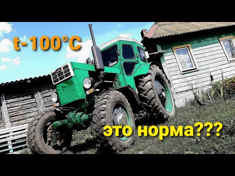 Видео: Т-40АМ "Рабочая температура при вспашке, причина перегрева???"