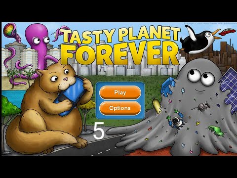 Видео: Осьминог пожиратель в игре Tasty Planet Forever. (5 часть)