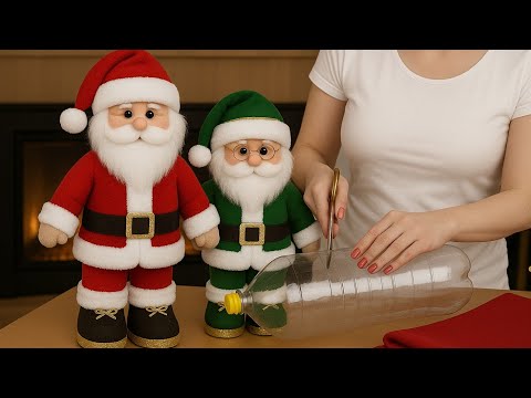 Видео: 😍Все думают, что готовы/🎅Создаем гигантского Санта-Клауса из пластиковой бутылки