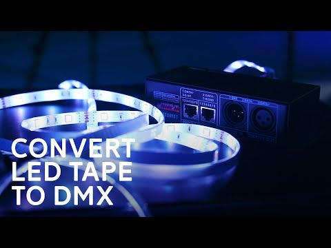 Видео: Как управлять светодиодной лентой с помощью DMX