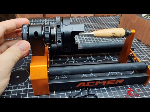 Видео: Представляем вам новый ACMER 4-в-1 Laser Rotary Attachment - M4
