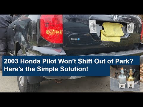 Видео: Проблема с переключением передач Honda Pilot решена: как исправить застрявший селектор передач