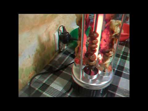 Видео: Переделал электрошашлычницу. Мариную курицу, грибы.Очень вкусно.