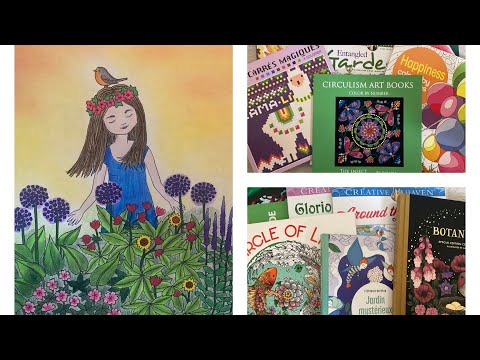 Видео: Раскрашенные работы за Июль 2024/Completed coloring pages July 2024