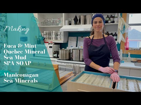 Видео: Изготовление мыла из минеральной морской грязи Квебека «Эвка и мята»