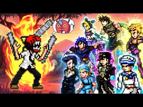 Видео: Denji против всех JoJo's | Бензопила против пользователей стендов