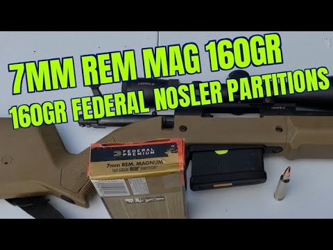 Видео: Перегородка Nosler 7мм Rem Mag Federal 160гр