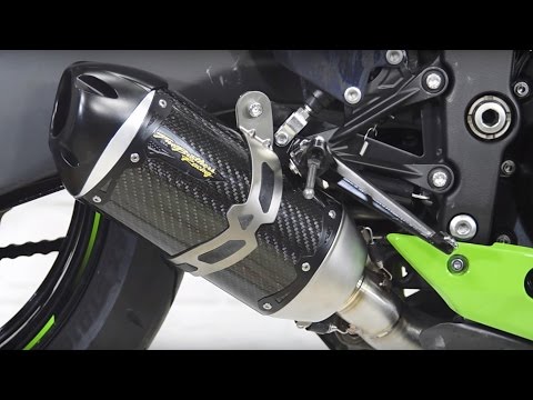 Видео: Установка  Прямотока Two Brothers на ZX6R