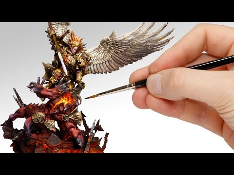 Видео: Картина SPACE MARINE | the horus heresy | Diorama | Relaxing Art | Easy NMM | GW | ASMR