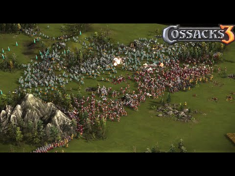 Видео: Казаки 3 рейтинговая игра: Дания VS Шотландия