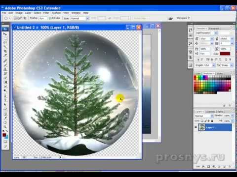 Видео: Анимация снега в фотошопе. Урок 5 "Падал снег"