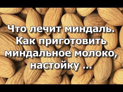 Видео: Что лечит миндаль. Как приготовить миндальное молоко, настойку