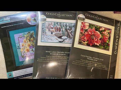 Видео: Моя коллекция наборов для вышивки, 3 часть