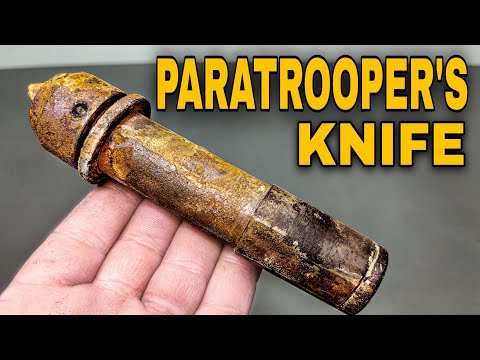 Видео: Восстановление секретного ножа ржавого парашютиста