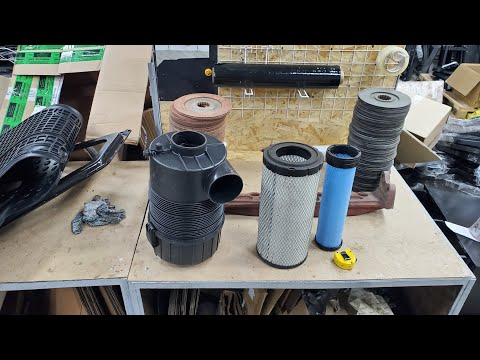 Видео: Размеры сухого воздушного фильтра на трактор.