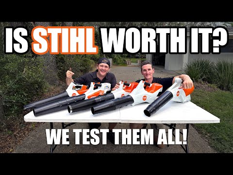Видео: Лучшие аккумуляторные воздуходувки 2025 года: Stihl Showdown! 🔋💨 (BGA30 против BGA57 против BGA60...