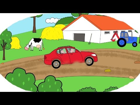 Видео: Мультик - Раскраска. Учим Цвета - Как делают дороги - Развивающие мультфильмы для детей про машинки