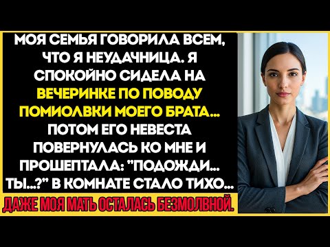 Видео: Моя семья сказала, что я неудачница — и тут невеста моего брата посмотрела на меня и сказала...