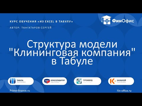Видео: 9. Структура модели "Клининговая компания" в Табуле. Справочники ФинОфис