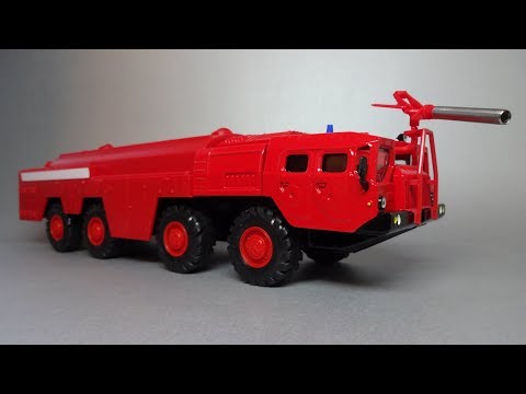 Видео: МАЗ-7310 «Ураган» Пожарный автомобиль | АРЕК Элекон | Масштабная модель 1:43