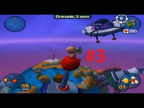 Видео: Worms 3D Прохождение #3 Червяк Dave в космосе [ЧЕРВЯКИ в 3D]
