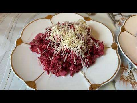 Видео: Витаминный салат за 5 минут. Всеми любимый салат. Свекольный салат.