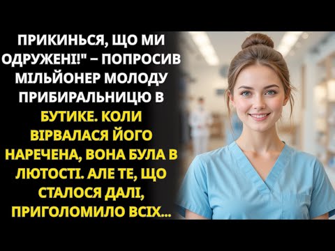 Видео: Прибиральниця мила підлогу, коли незнайомець прошепотів: «Прикинься моєю дружиною!»