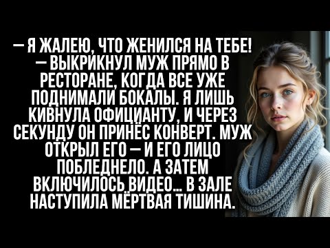 Видео: — Я жалею, что женился! — выкрикнул муж в ресторане. Я спокойно встала, позвала официанта и...