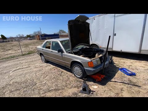 Видео: Стоял 10 лет. Спасаем Мерседес 190Е 2.3L