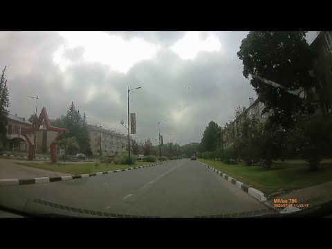 Видео: На машине по Калужской области. Город Обнинск. Июль 2025