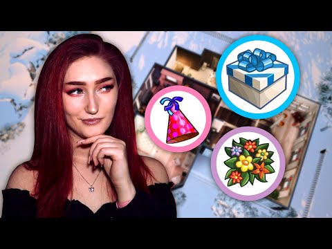 Видео: Построила дом в Симс 4, но каждая комната это рандомный праздник