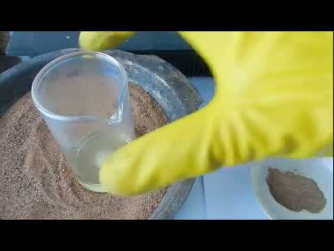 Видео: Очистка рудных растворов золота. Анализ породы на золото