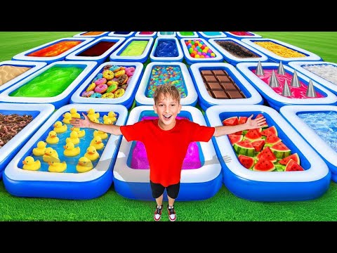 Видео: 100 ТАИНСТВЕННЫХ БАССЕЙНОВ, ВЫИГРАЙТЕ ТОЛЬКО ОДИН!!