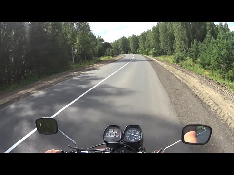 Видео: Летние покатушки за городом. ИЖ Планета 5