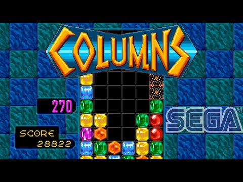 Видео: Columns (16 Bit Sega Genesis) -  Gameplay игры (Arcade, Original, Flash) первой части на Сеге