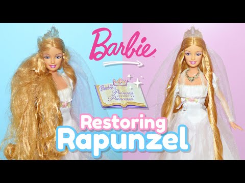 Видео: Восстановление свадебной Рапунцель Барби (2005) 👑✨