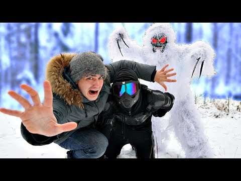 Видео: Мы пробрались в лес монстров, чтобы спасти Прыгуна от снежного монстра