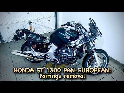 Видео: Honda ST1300 Pan European: полное снятие обтекателя