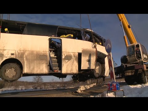 Видео: Авария с рейсовым автобусом в Скопинском районе: главное